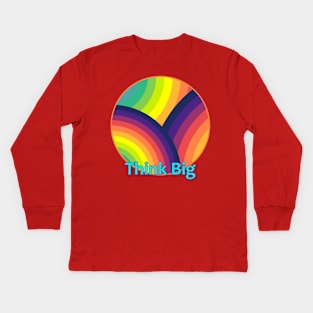 Circle Abstract Rainbow Kids Long Sleeve T-Shirt